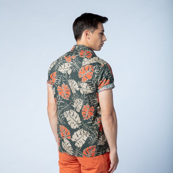 Watercolor Jungle Print Shirt S/S: Multi Color – Henry & Company