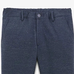 736 Elasticized Waistband Chino: Heathered Navy