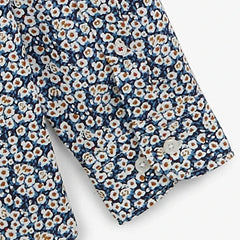 Field of Daisies Print Shirt L/S: Azure