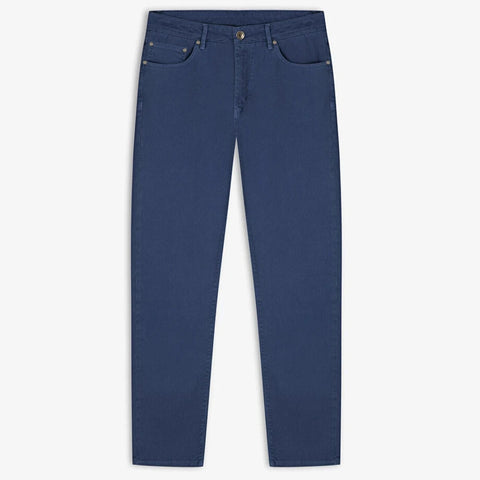 Tapered Stretch Denim: Indigo Blue