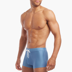 Cabo Swim Trunk: Lichen Blue