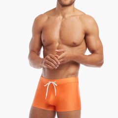 Cabo Swim Trunk: Sun Orange