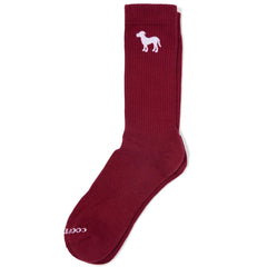 Crew Sock: Burgundy