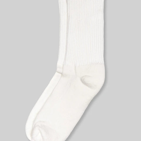 Supermerino Crew Sock: White