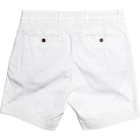 Solid Stretch Short: White