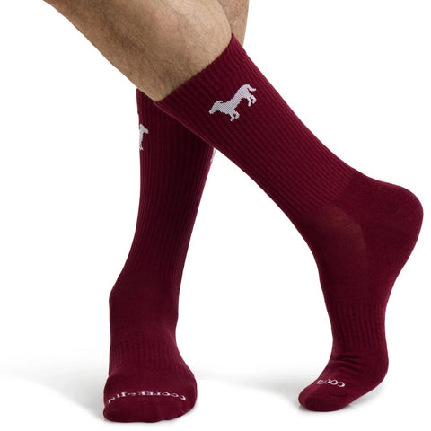 Crew Sock: Burgundy