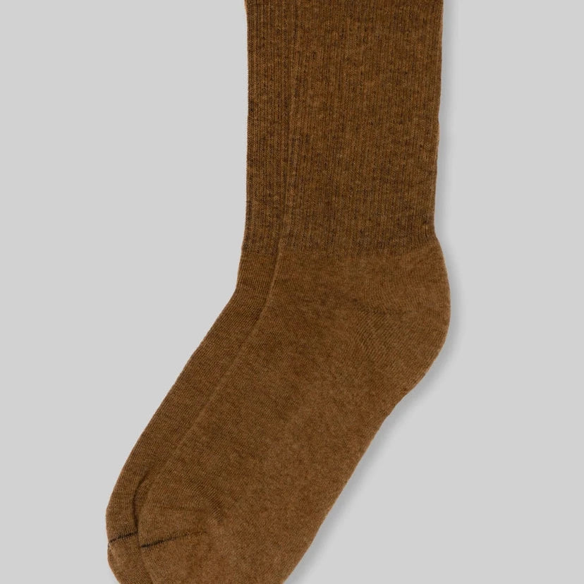 Supermerino Crew Sock: Brown