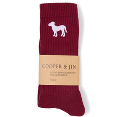 Crew Sock: Burgundy