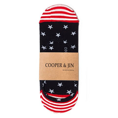 No Show Sock: Brooklyn Star & Stripe