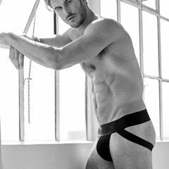 Sport Jock Strap: Black