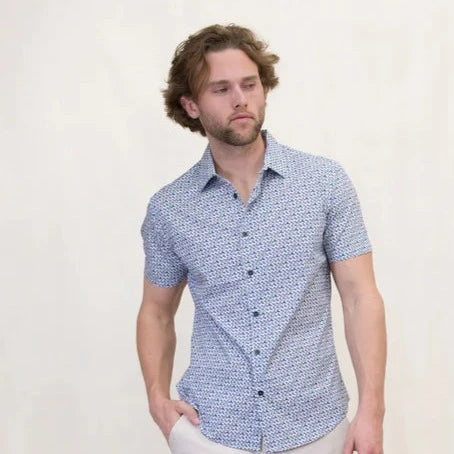 Scott Triangles Shirt S/S: White