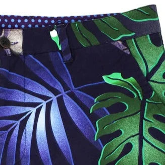 Edward Tropical Explosion Print Short: Navy