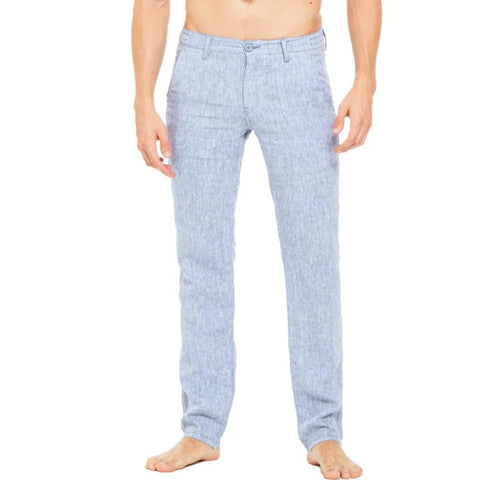 Slim Linen Pant: Blue