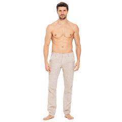 Slim Linen Pant: Beige