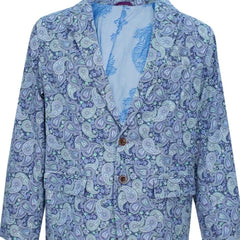 Hadrian Paisley Blazer: Blue & Grass