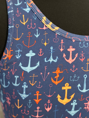 Jumbled Anchors Tank: Navy