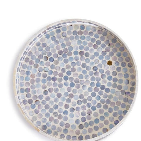 Round Dot Pattern Medium Tray: Slate Grey