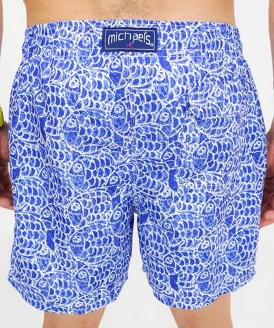 Fish Swim Trunk: Navy