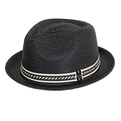 Gransee Fedora Hat: Black