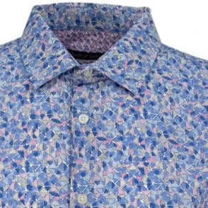 Scott Mosaic Shirt S/S: Blue