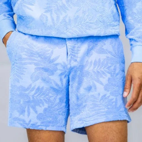 Sam Farm Floral Terry Short: Blue