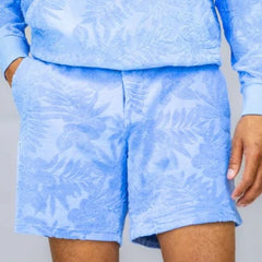 Sam Farm Floral Terry Short: Blue