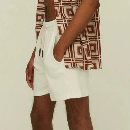 Terry Cloth Short: White