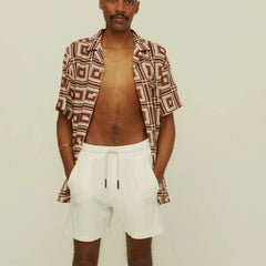 Terry Cloth Short: White