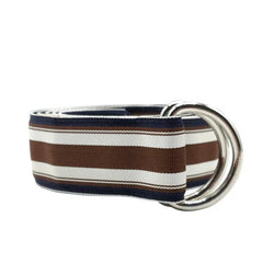 Ribbon Belt: Brown & Navy