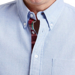 Chase Oxford Shirt & Patch Madras L/S: Blue