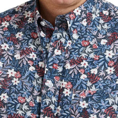 Chase Orion Print Shirt S/S: Blue