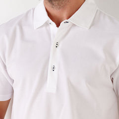 Darren Pique Polo S/S: White