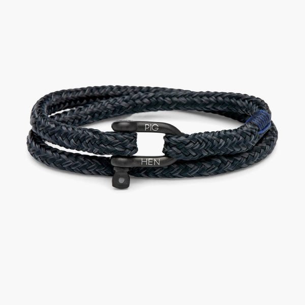 Salty Steve Bracelet ML: Navy/Slate/Grey – Henry & Company