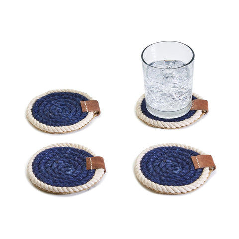 Nautical Rope Coasters: Set of 4